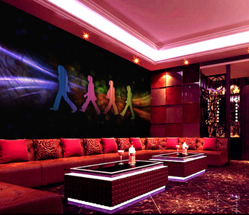 3D Color Silhouette 124 Wallpaper AJ Wallpaper 