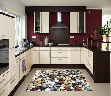 3D Wet Stones Kitchen Mat Floor Mural Wallpaper AJ Wallpaper 