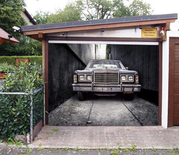 3D Alley Rusty Car 263 Garage Door Mural Wallpaper AJ Wallpaper 