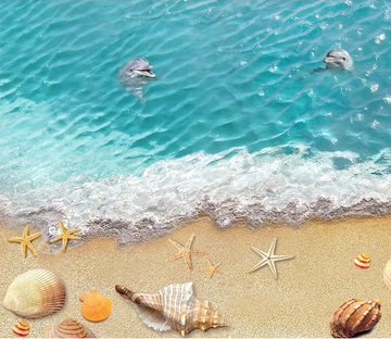 3D Glorious Beach Floor Mural Wallpaper AJ Wallpaper 2 