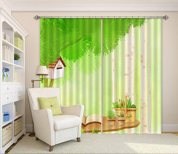 3D Tree Desk 240 Curtains Drapes Wallpaper AJ Wallpaper 