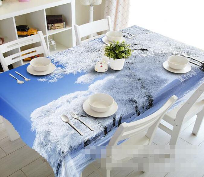 3D Frozen Trees 1463 Tablecloths Wallpaper AJ Wallpaper 