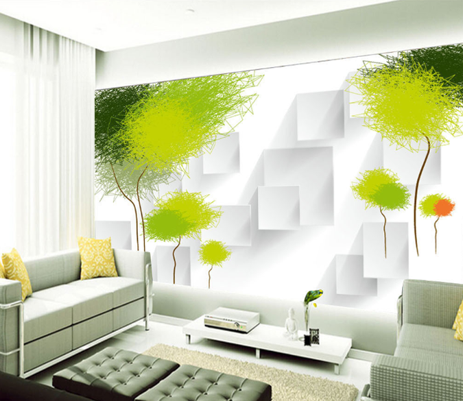 3D Smear Tree 191 Wallpaper AJ Wallpaper 