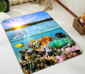 3D Colorful Ocean World 228 Non Slip Rug Mat Mat AJ Creativity Home 