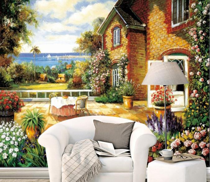 Terrace Garden Wallpaper AJ Wallpaper 