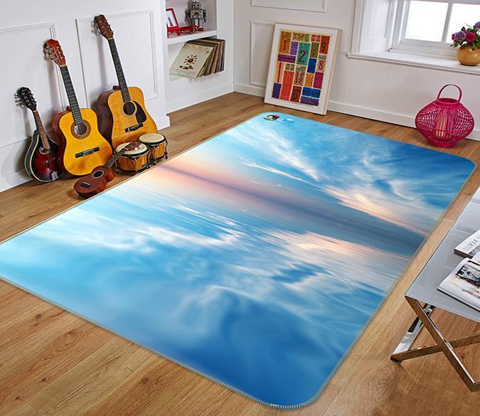 3D Calm Blue Sea 162 Non Slip Rug Mat Mat AJ Creativity Home 