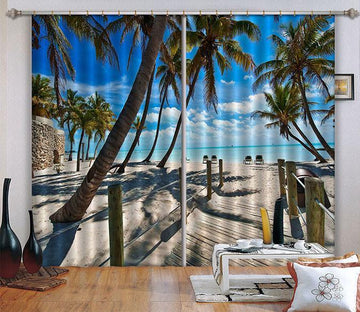 3D Beach Scenery 05 Curtains Drapes Wallpaper AJ Wallpaper 