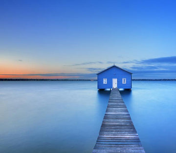 Sea Wooden Cabin Wallpaper AJ Wallpaper 