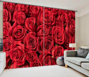 3D Pretty Red Roses 913 Curtains Drapes Wallpaper AJ Wallpaper 