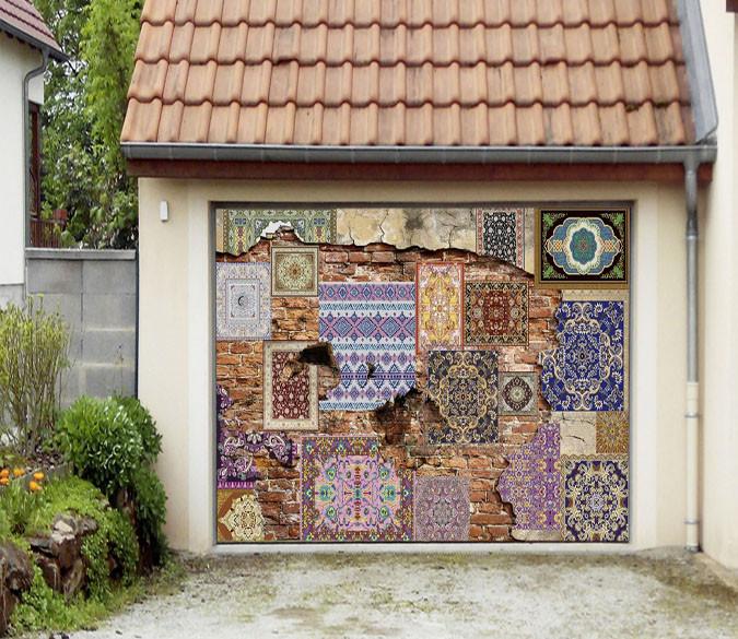 3D Bricks Wall Pattern 471 Garage Door Mural Wallpaper AJ Wallpaper 