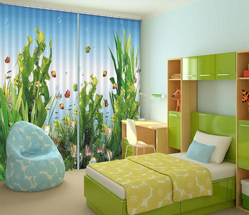 3D Sea Grass 418 Beach Curtains Drapes Wallpaper AJ Wallpaper 