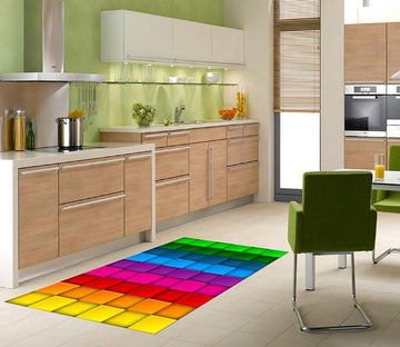 3D Colorful Squares 520 Kitchen Mat Floor Mural Wallpaper AJ Wallpaper 