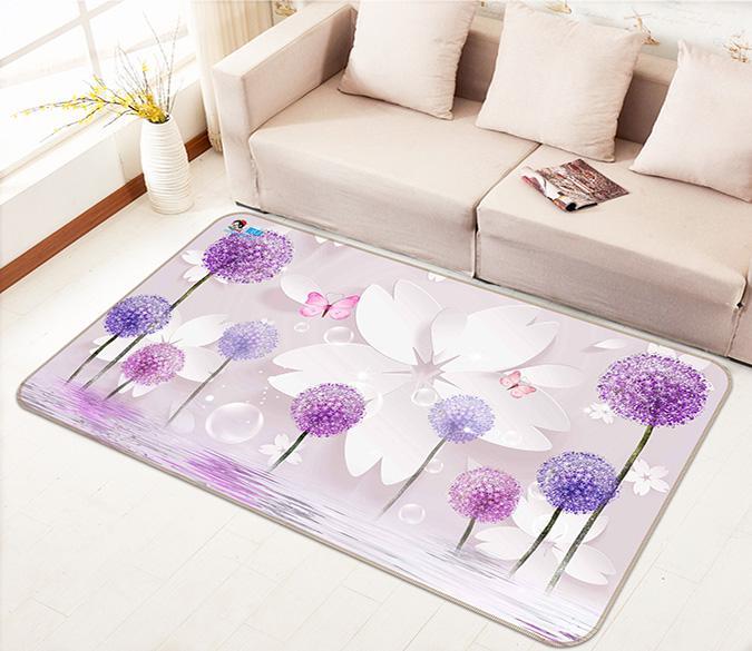 3D Dandelion Pattern 131 Non Slip Rug Mat Mat AJ Creativity Home 
