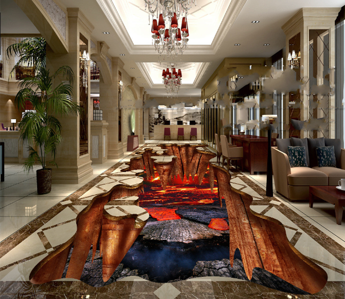 3D Crust Floor Mural Wallpaper AJ Wallpaper 2 