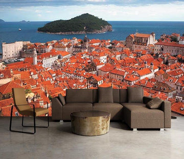 3D Roof Island 662 Wallpaper AJ Wallpaper 