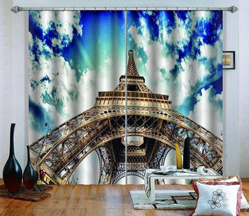 3D Eiffel Tower 756 Curtains Drapes Wallpaper AJ Wallpaper 