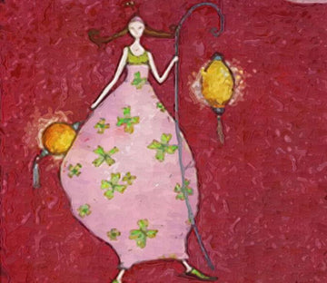 Holding Lanterns Girl Wallpaper AJ Wallpaper 