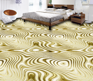 3D Wavy Stripes Floor Mural Wallpaper AJ Wallpaper 2 