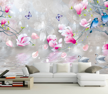 3D Dream Simple Flower Wallpaper AJ Wallpaper 1 