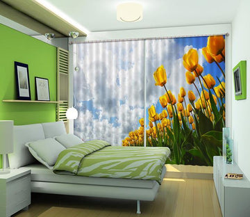 3D Flowers Field 423 Curtains Drapes Wallpaper AJ Wallpaper 