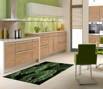 3D Lush Lotus Leaves 577 Kitchen Mat Floor Mural Wallpaper AJ Wallpaper 