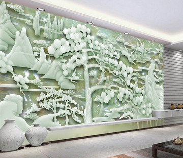 Elegant Jade Carving Wallpaper AJ Wallpaper 