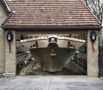3D Big Ship 18 Garage Door Mural Wallpaper AJ Wallpaper 