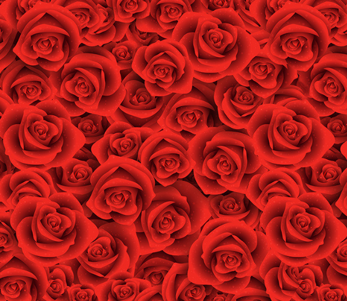 3D Red Flowers Floor Mural Wallpaper AJ Wallpaper 2 