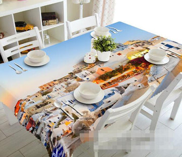 3D Santorini Island 949 Tablecloths Wallpaper AJ Wallpaper 