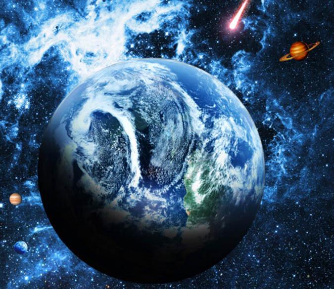 3D Beautiful Space Floor Mural Wallpaper AJ Wallpaper 2 