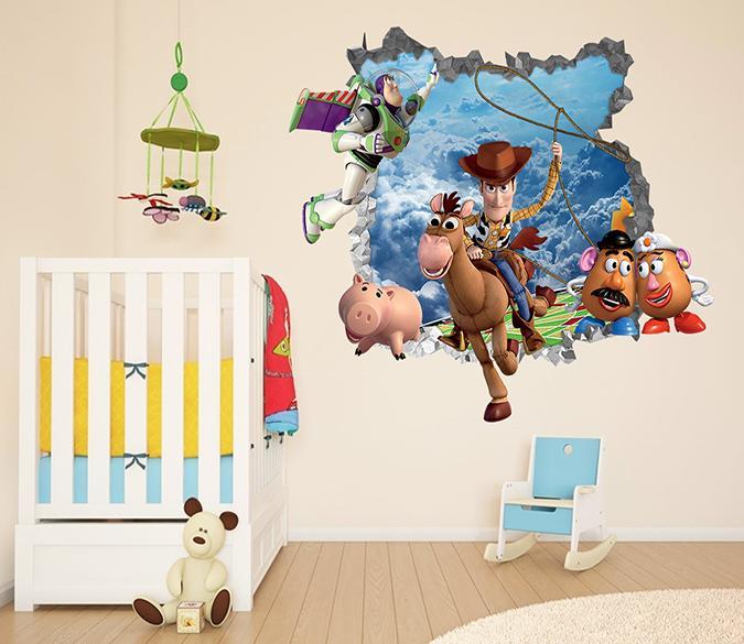 Adesivo Murale Decalcomania Finestra 3D Toy Story 4 Woody - Foto 7