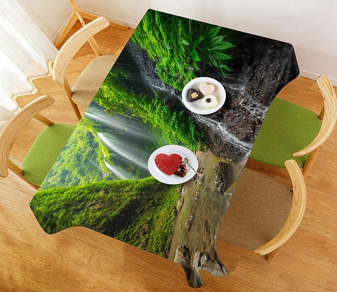 3D Fresh Waterfalls 3 Tablecloths Wallpaper AJ Wallpaper 