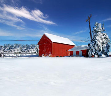 Snowcapped Cottage 1 Wallpaper AJ Wallpaper 