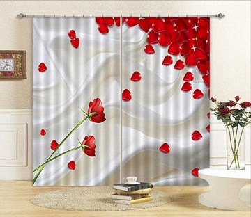 3D Silk Rose Petals 466 Beach Curtains Drapes Wallpaper AJ Wallpaper 