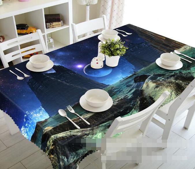 3D Sea Mountains 1164 Tablecloths Wallpaper AJ Wallpaper 