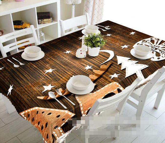 3D Wood Boards Pattern 1364 Tablecloths Wallpaper AJ Wallpaper 