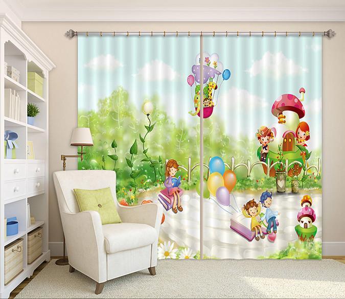 3D Happy Childhood 163 Curtains Drapes Wallpaper AJ Wallpaper 
