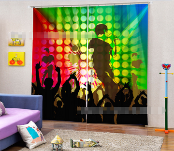 3D Lively Concert 2096 Curtains Drapes Wallpaper AJ Wallpaper 