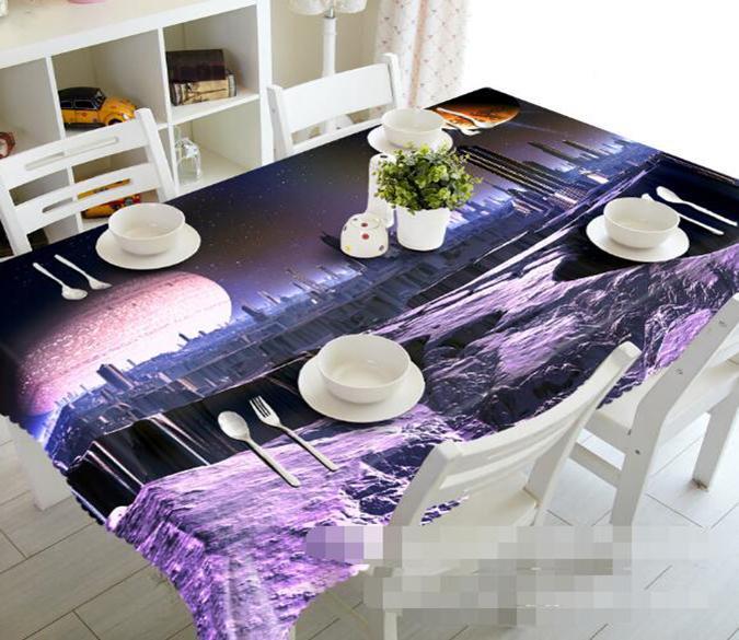 3D Exoplanet City 1100 Tablecloths Wallpaper AJ Wallpaper 