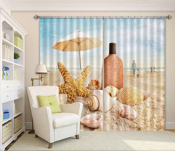 3D Pretty Beach 245 Curtains Drapes Wallpaper AJ Wallpaper 
