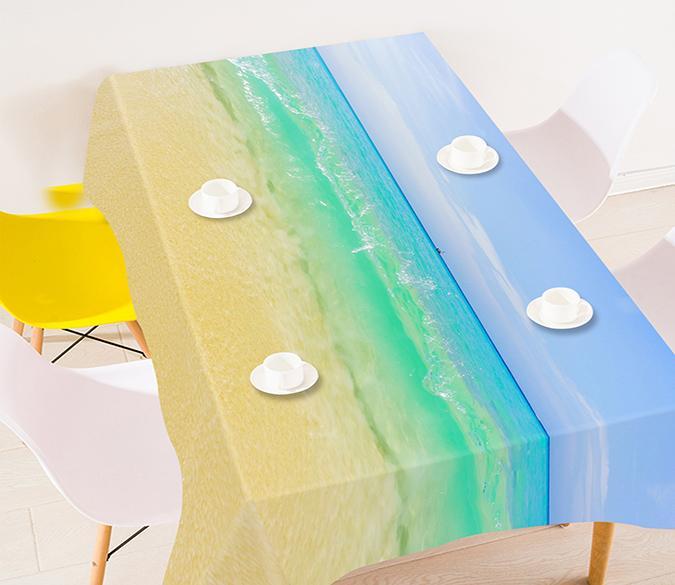 3D Beach Waves 663 Tablecloths Wallpaper AJ Wallpaper 