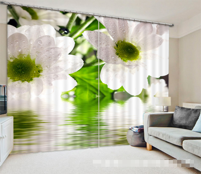 3D Fresh Pure Flowers 1353 Curtains Drapes Wallpaper AJ Wallpaper 