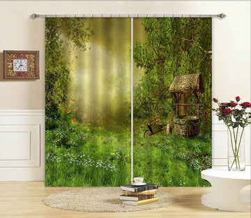 3D Old Well Scenery 686 Curtains Drapes Wallpaper AJ Wallpaper 