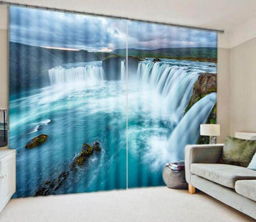 3D River Waterfalls 907 Curtains Drapes Wallpaper AJ Wallpaper 