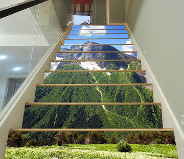 3D Mountain Scenery 1574 Stair Risers Wallpaper AJ Wallpaper 