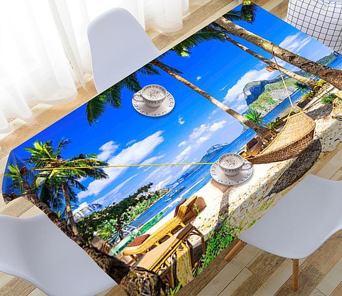 3D Beach Hammock 38 Tablecloths Wallpaper AJ Wallpaper 