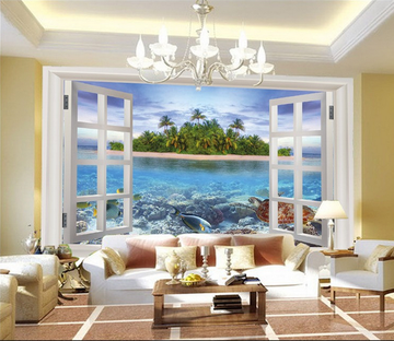 Window Sea World Wallpaper AJ Wallpaper 