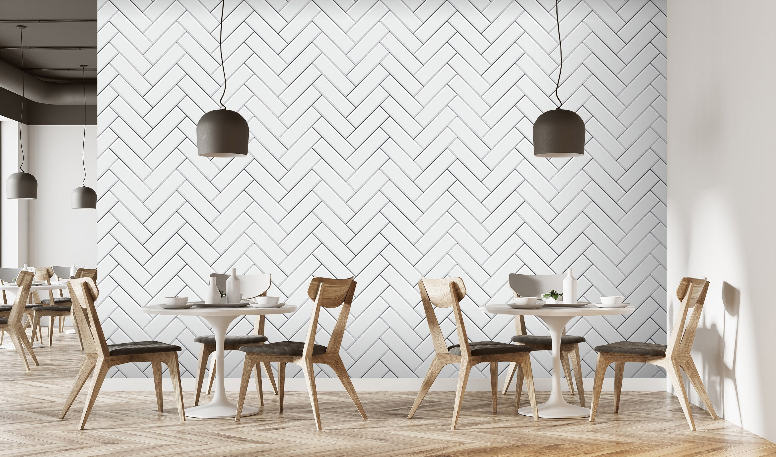 3D White Rectangle 039 Marble Tile Texture Wallpaper AJ Wallpaper 2 
