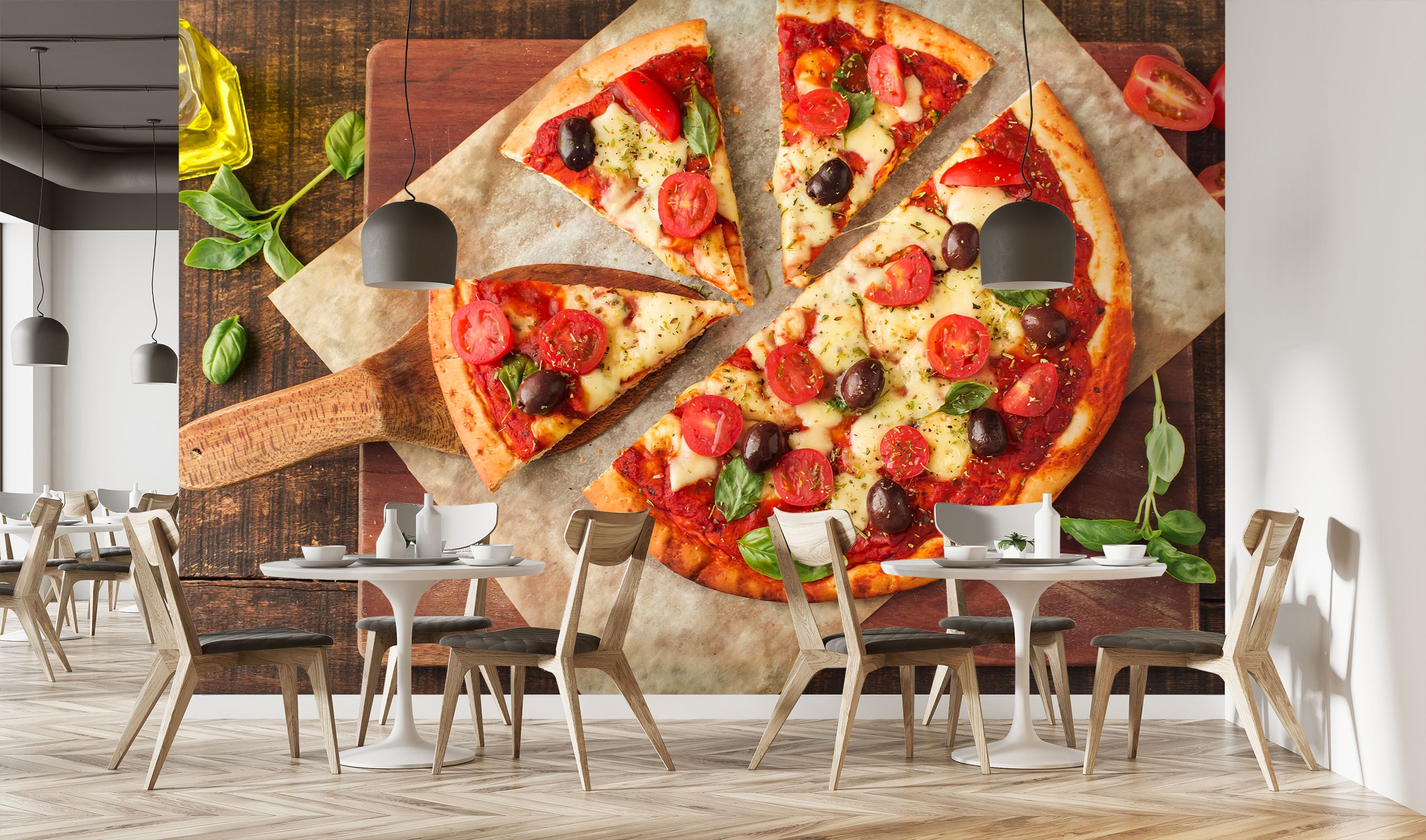 3D Delicious Pizza 1408 Wall Murals