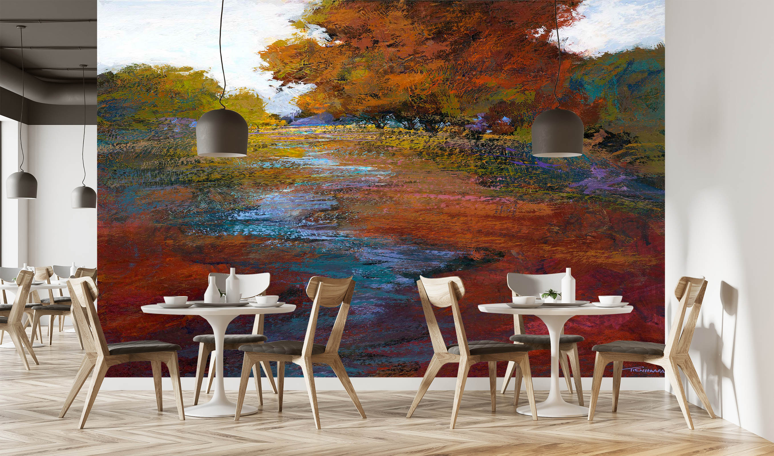 3D Red Maple Leaf 1540 Michael Tienhaara Wall Mural Wall Murals